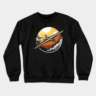 Glider Sailplane Biplane Crewneck Sweatshirt